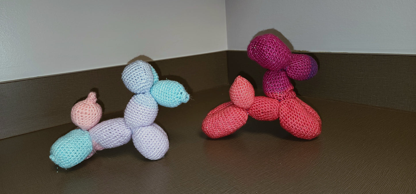 Crochet balloon dogs