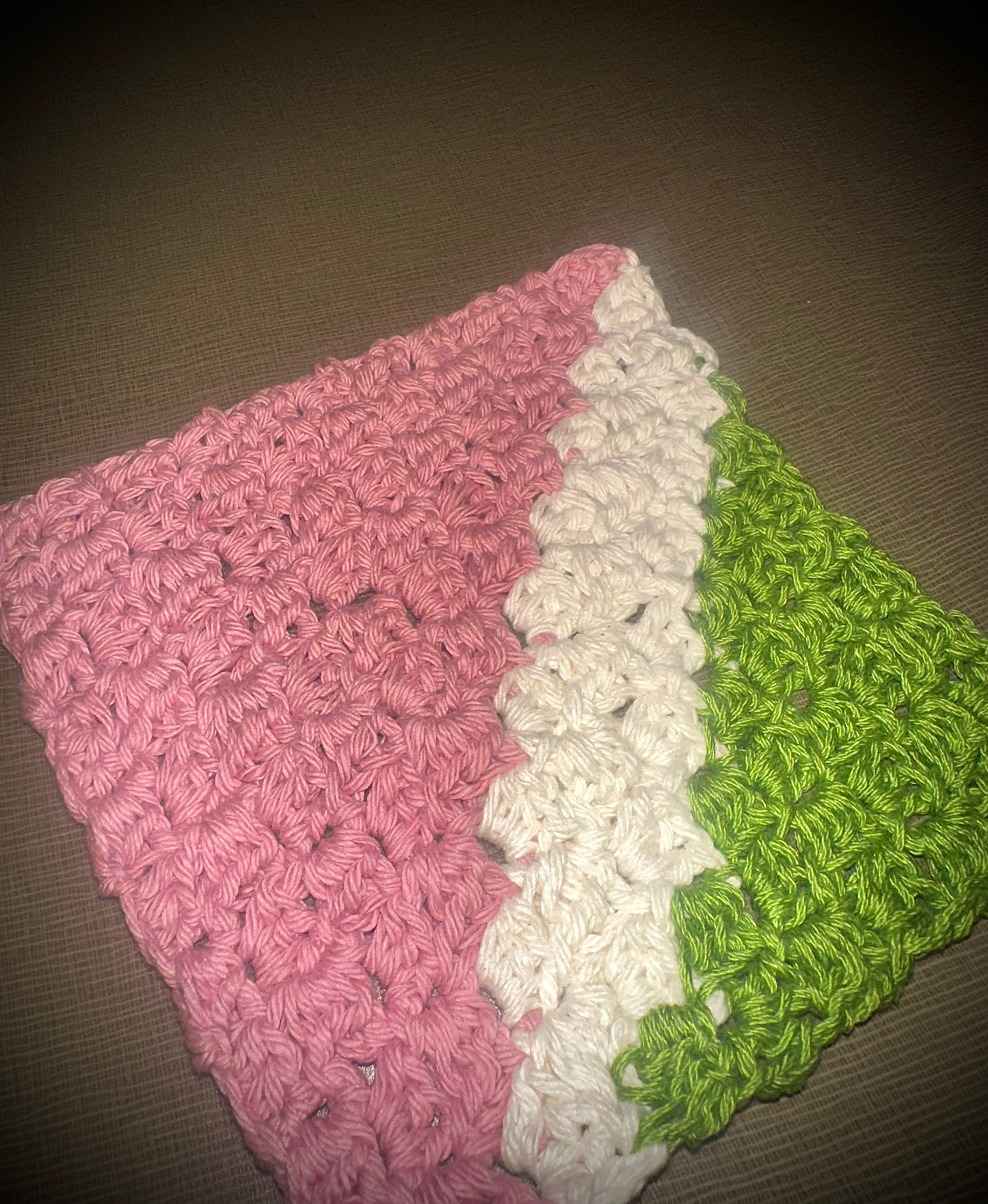Multi-color Crochet Dish Cloth